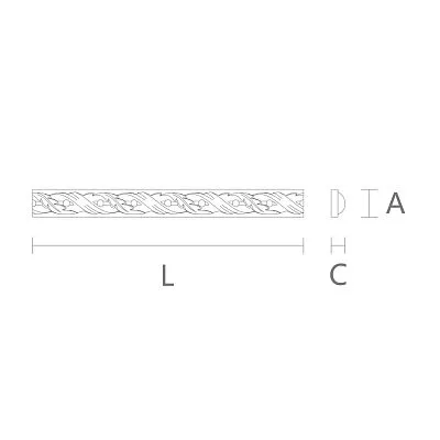Carved molding K-076 для классического интерьера