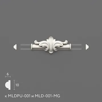 Polyurethane molding NPU-398.1. Molding decor. Image 699440b6ca2a7