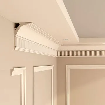 Crown made of MDF with polyurethane insert KZ-014 in modern style