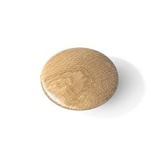 Wooden push button handle top view