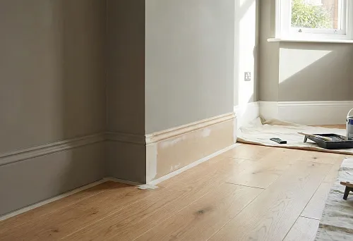 MDF baseboard for painting along the wall: preparation and puttying of joints before painting