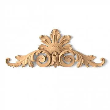 Wooden insert with floral carving N-251 for decorating furniture and facades