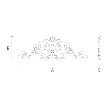 Polyurethane facade decoration for home