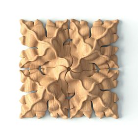 Wooden rose R-064