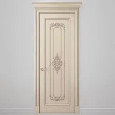 Carved tip N-438.1L included with molding MLD-001 in door decor