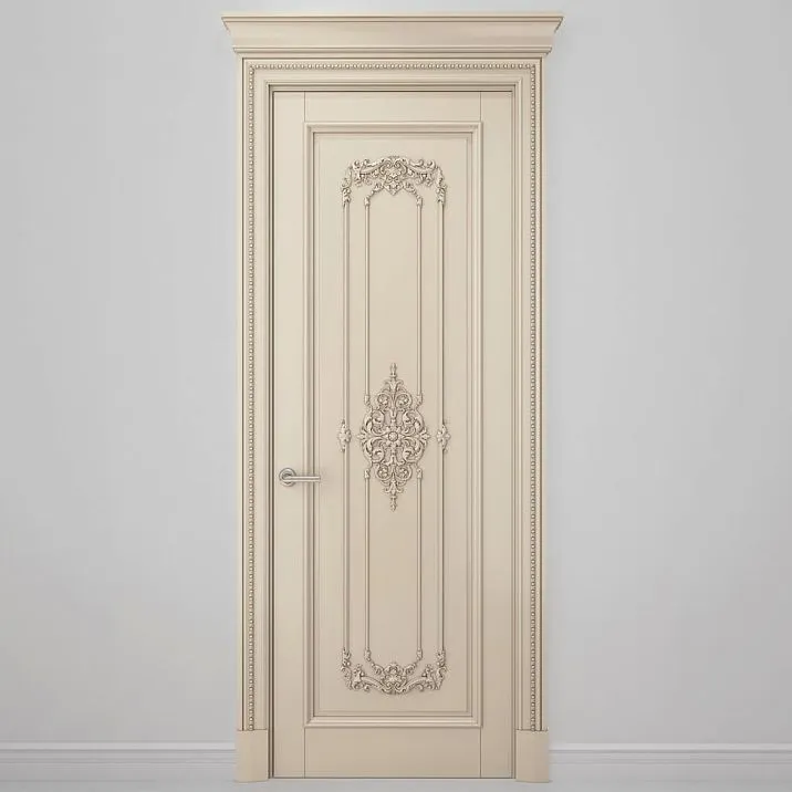 Carved tip N-438.1L included with molding MLD-001 in door decor