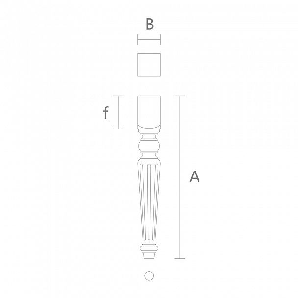 Геометрическая мебельная ножка MN-030 - 2