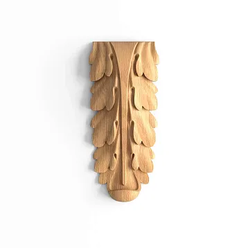 Wooden Insert with Floral Composition N-018