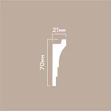 Crown A70V1 POLYSTYRENE HI WOOD 70mm x 21mm x 2.0m &mdash; drawing