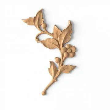 Carved Wooden Inlay with Carved Ornament N-471R