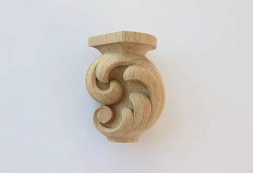 Compact Carved Leg 15 cm for Furniture.