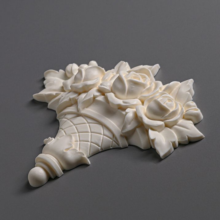 Carved overlay NPU-462-2 made of polyurethane - a decorative element for interior