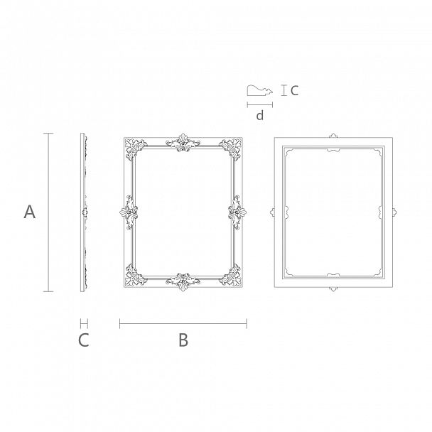 Carved frame RM-022 - 1