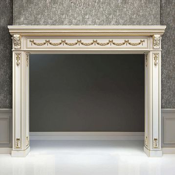 Wooden Insert with Floral Composition N-018