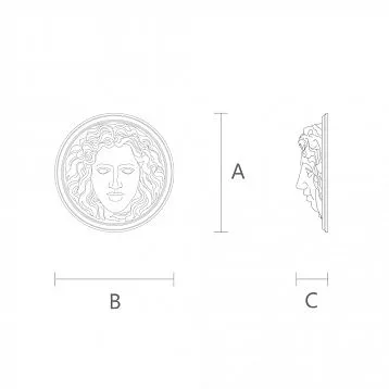 Carved mascaron for adding elegance to the interior