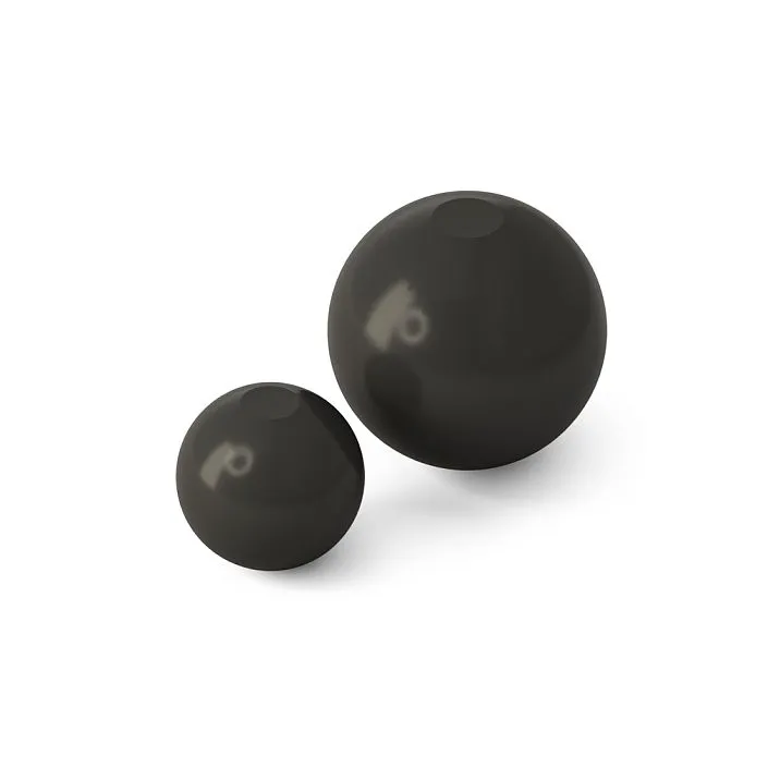 White spherical furniture legs MN-235M in two sizes