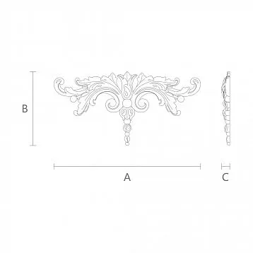 Carved Stavros wood inlay made from eco-friendly and safe material