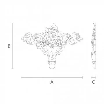 N-193 Carved Pattern Panel