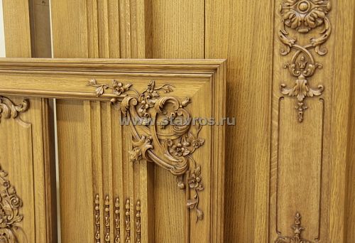 Office interior in wood style &mdash; Stavros