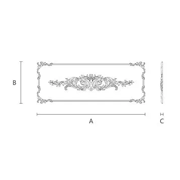 C.VRS-064 decor set made of solid wood