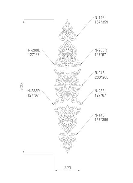 Set of decor C-018 - 1