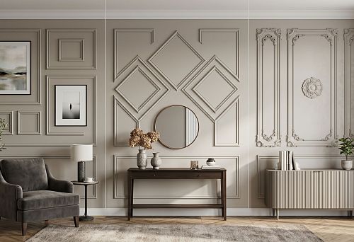 Ready-made molding frames for the wall: how to choose a polyurethane decor set