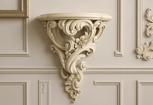 Furniture of Russian-Italian production &mdash; carved decorative console in classic style