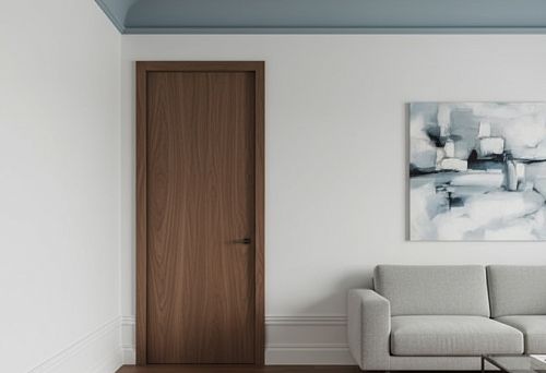 Interior with Duropolymer Cornices and Skirting Boards, Showcasing the Durability and Neat Appearance of Decorative Elements on Walls and Ceiling