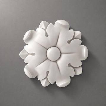 Luxurious polyurethane rose RPU-070 for interior decoration and stucco on walls