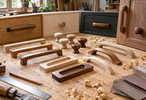 Ready-made wooden furniture handles: coated or uncoated &mdash; which to choose for your project
