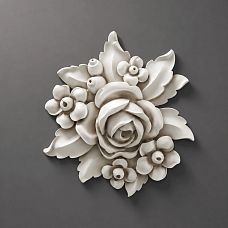 Relief decoration NPU-474 close-up with floral ornament