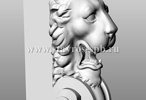 Carved wood trim in Tula