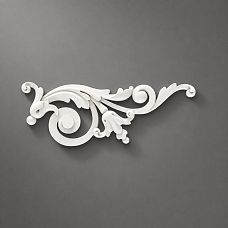 Polyurethane decorative molding NPU-186R with elegant scrolls and leaf motifs