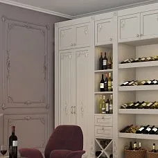 Carved applique from polyurethane NPU-400, furniture fronts with decoration on photo