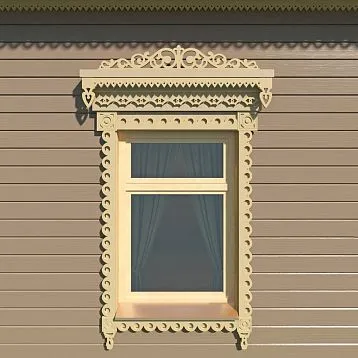 Wooden house wall decor