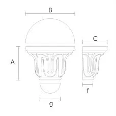 Capital for Interior Doors KL-026 Drawing