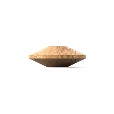 Decorative wooden washer KN-007 with a mounting hole for a rod