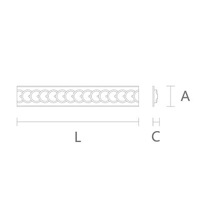 Carved molding из полиуретана KPU-003.1 чертеж