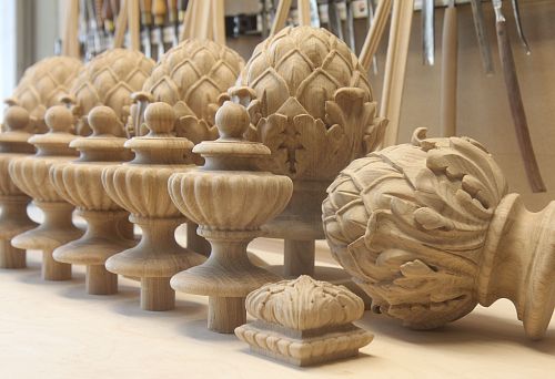 Manual Wood Carving: Decorative Elements for Home.