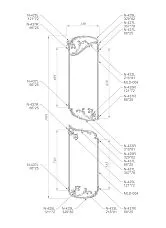 Set of 9 wooden appliqu&eacute;s for decorating furniture and interior - drawing