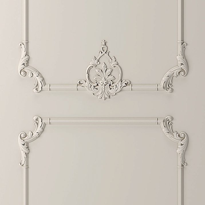 Exhibition stand SVPU‑008 Neoclassic Light for decor presentation.