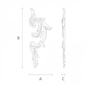 Carved Wooden Flower on Wall Plaque N-022L