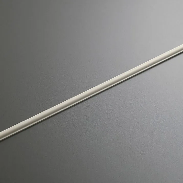 STAVROS MLDPU-001 polyurethane molding &mdash; white decorative bead, length 2600 mm, side view