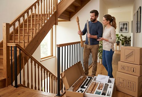 Balusters for stairs on stringer and string: how to choose and buy a railing