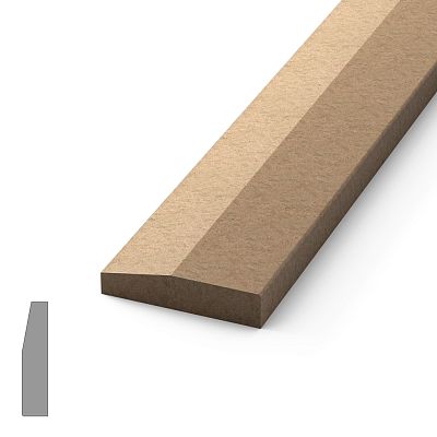 Skirting board/каблук из MDF для стен PLT-M-007 