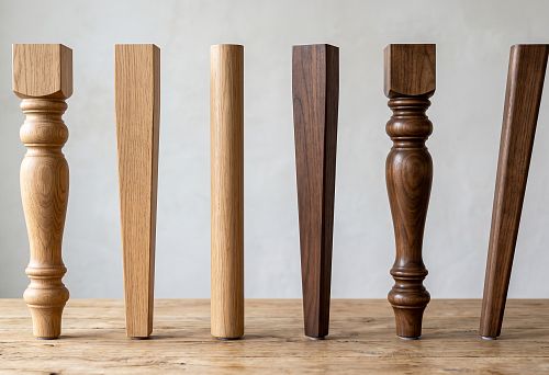 Wooden legs for kitchen and dining table