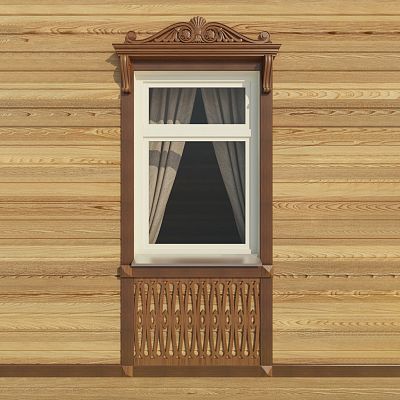 Пример установки резной балясины BNL-1 в интерьере