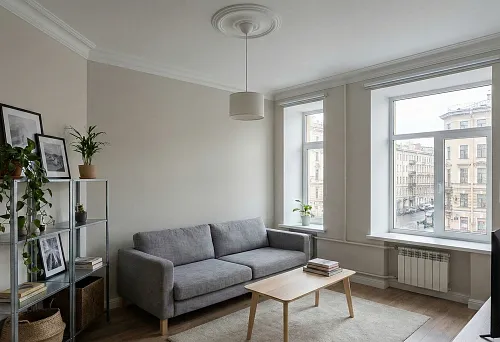 Buy polyurethane stucco in St. Petersburg for budget renovation: neat ceiling decor and modern furniture