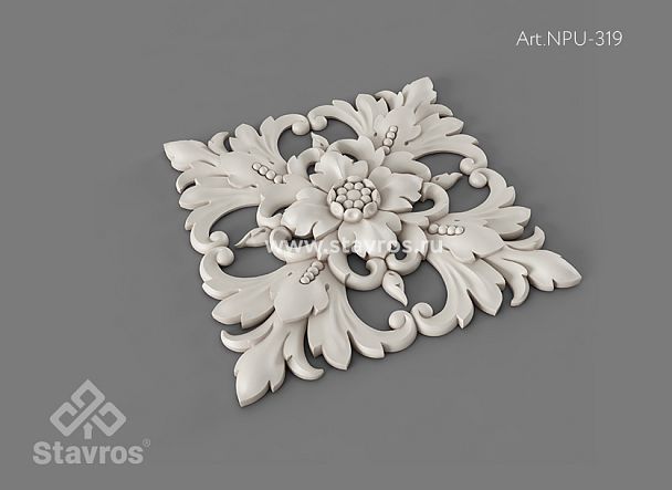 Carved cover plate NPU-319 - 1