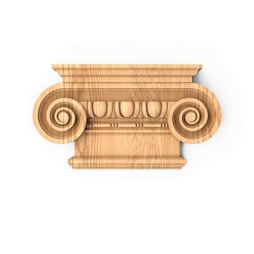Wooden capital KL-060